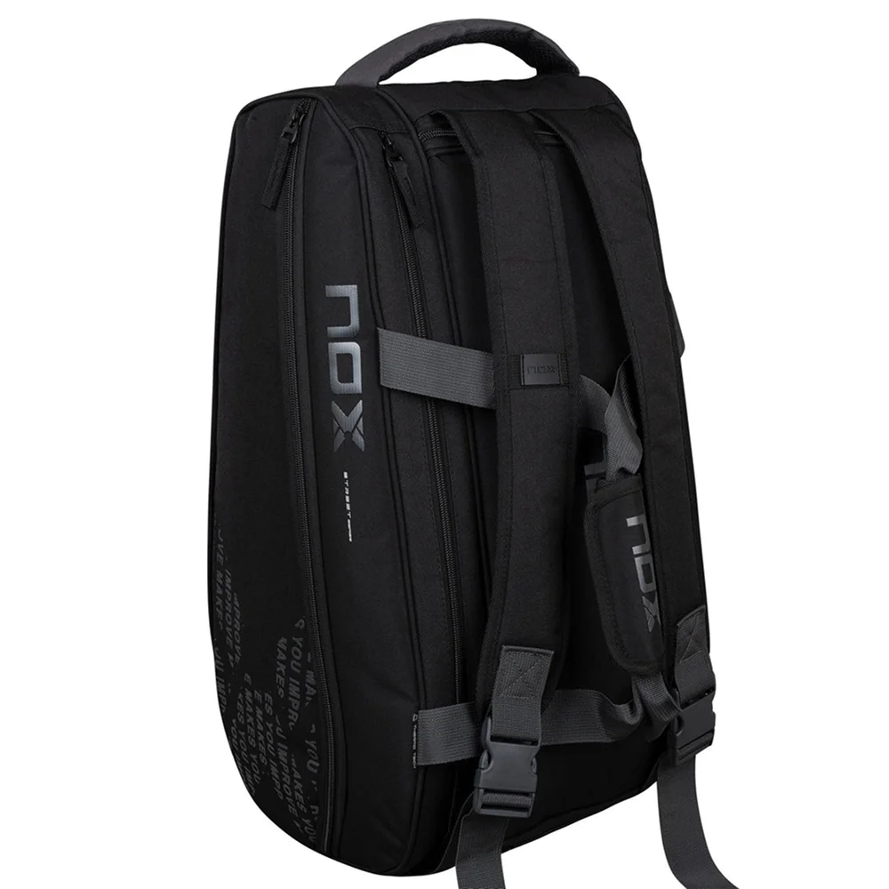 Nox Street Series Black Gray – black 45L paddle racquet bag with thermal protection and rigid base - image 4