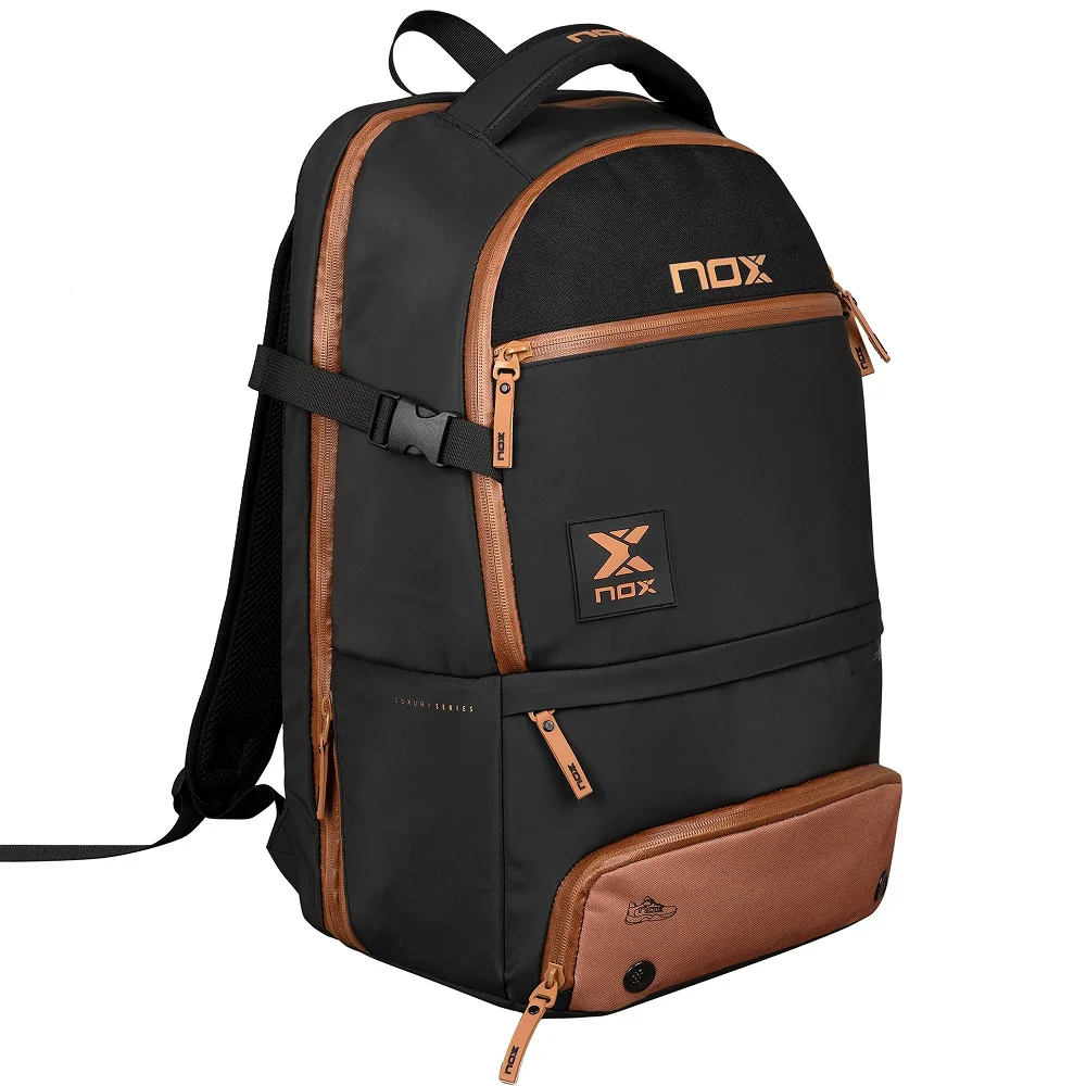 Nox Backpack Luxury Open Series Black Brown — mochila premium Agustín Tapia com Efficient Organization - imagem 2