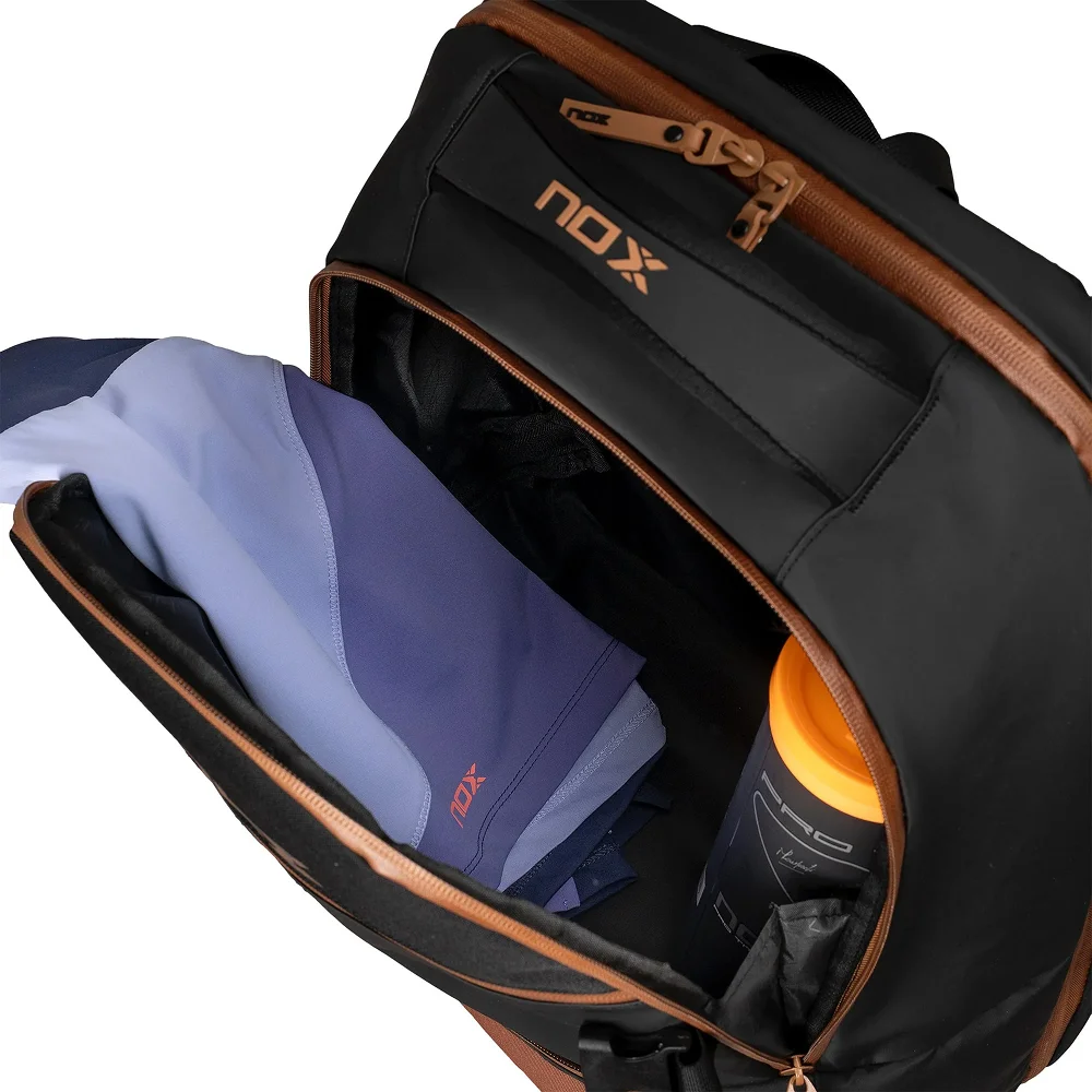 Nox Backpack Luxury Open Series Black Brown — mochila premium Agustín Tapia com Efficient Organization - imagem 6