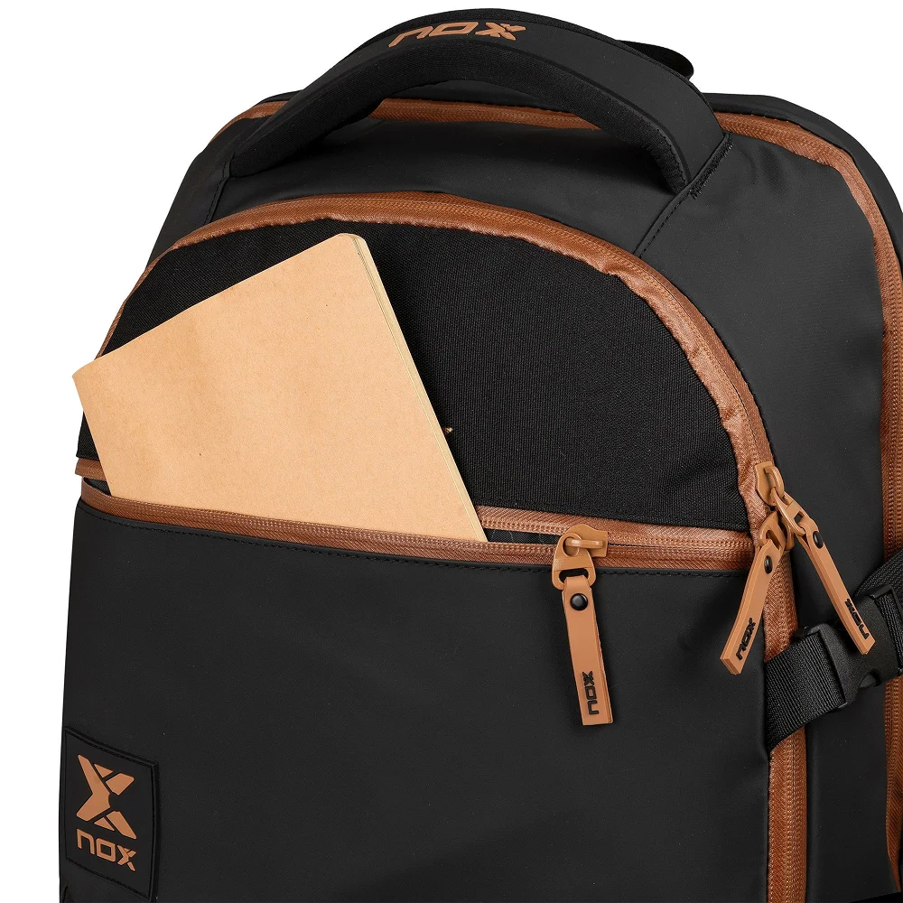 Nox Backpack Luxury Open Series Black Brown — mochila premium Agustín Tapia com Efficient Organization - imagem 8