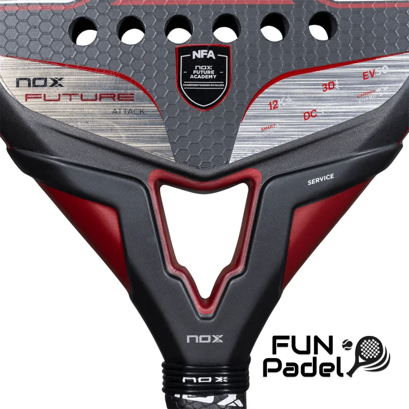Nox Future Attack 12k Alum - Raquete agressiva para um estilo de jogo ofensivo - imagem 3