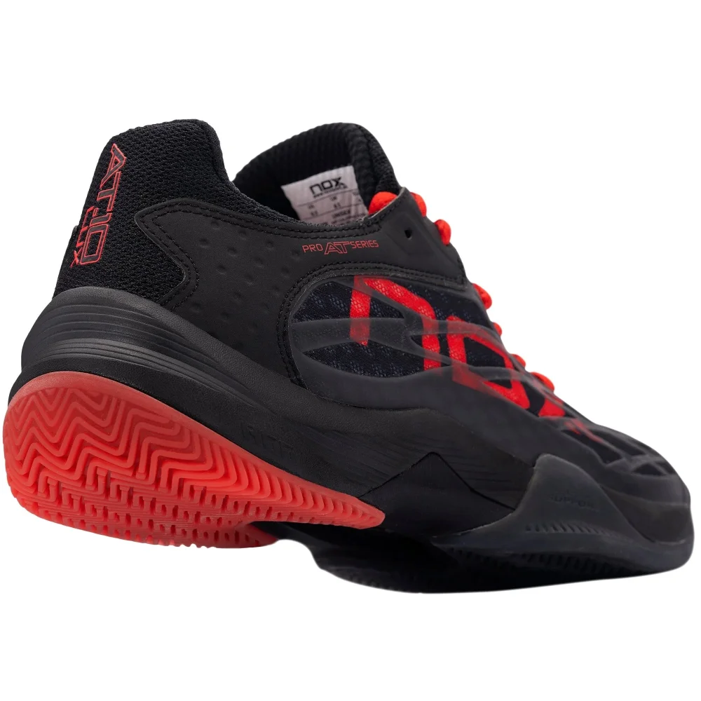 Nox AT10 LUX Black Red – Innovative Men’s Padel Shoes for Maximum Protection and Performance - image 6