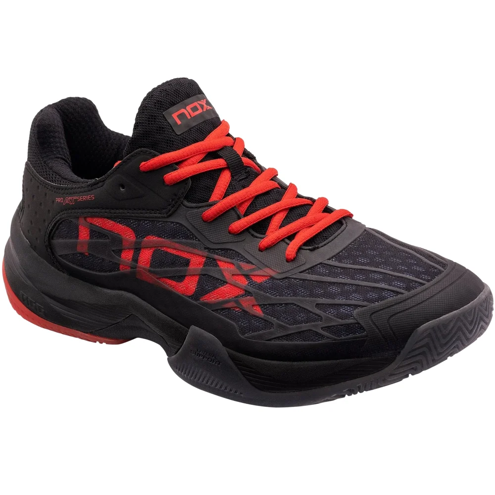 Nox AT10 LUX Black Red – Innovative Men’s Padel Shoes for Maximum Protection and Performance - image 2