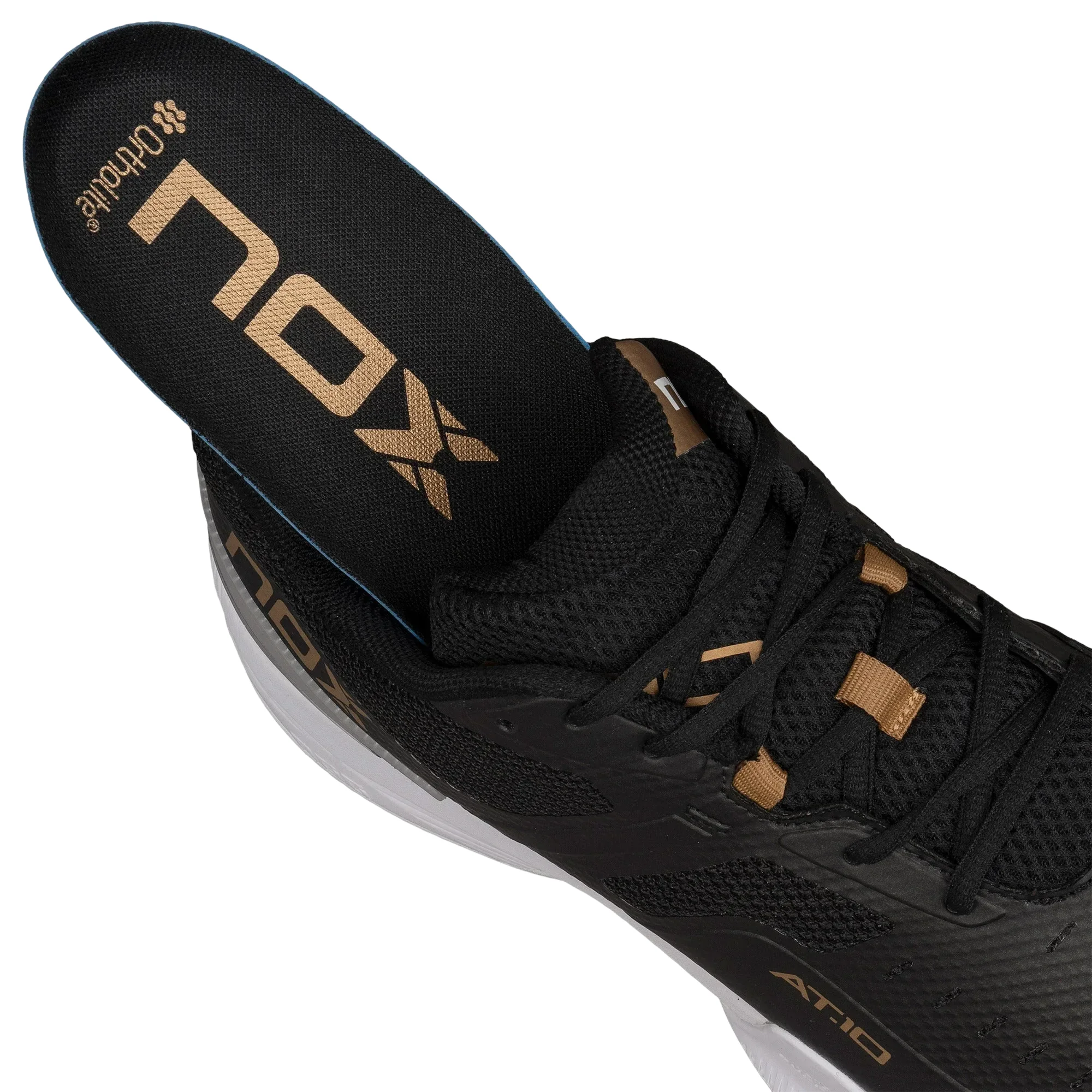 Nox AT10 PRO Black/Gold Edition 2024 – Sapatilhas de Padel Masculinas Inovadoras para Máximo Conforto e Desempenho - imagem 11