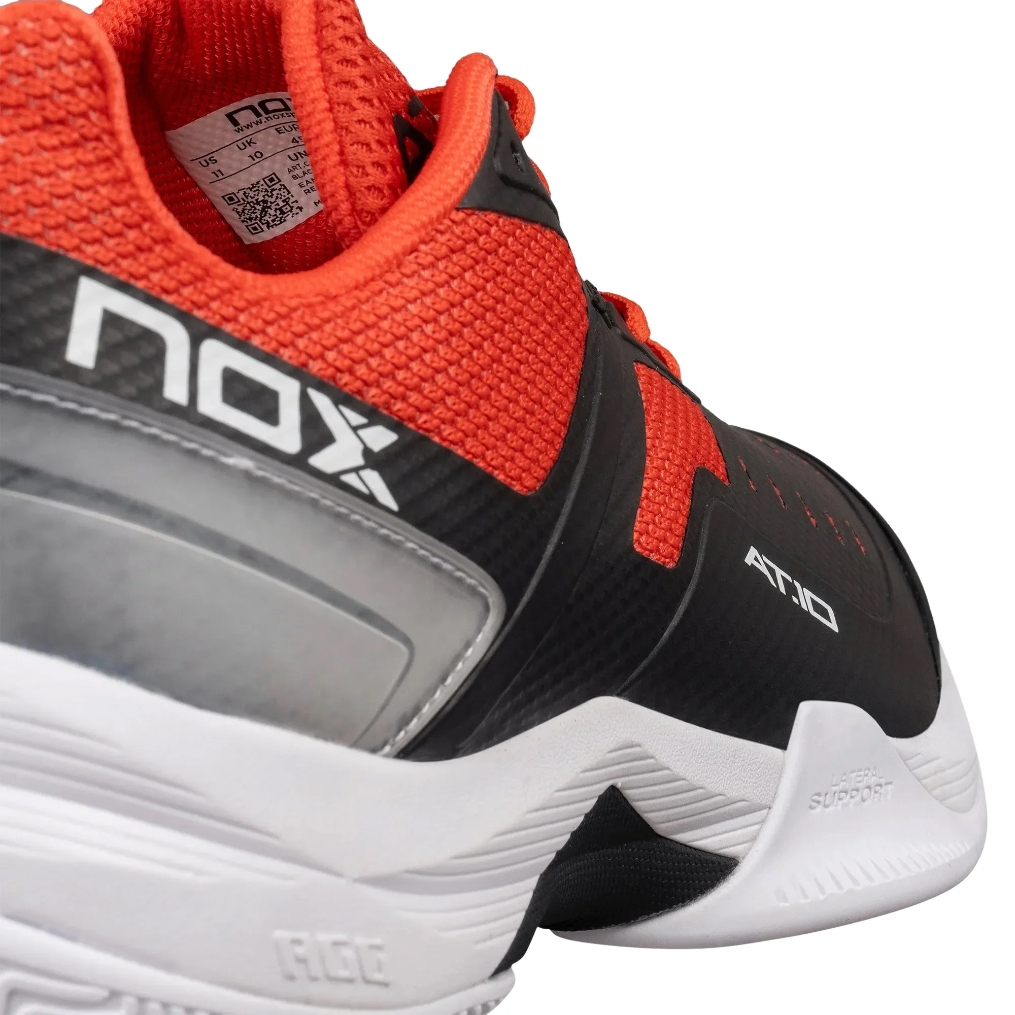 Nox AT10 PRO Black Red Edition 2024 – Sapatilhas de Padel Masculinas Inovadoras para Máximo Conforto e Desempenho - imagem 10