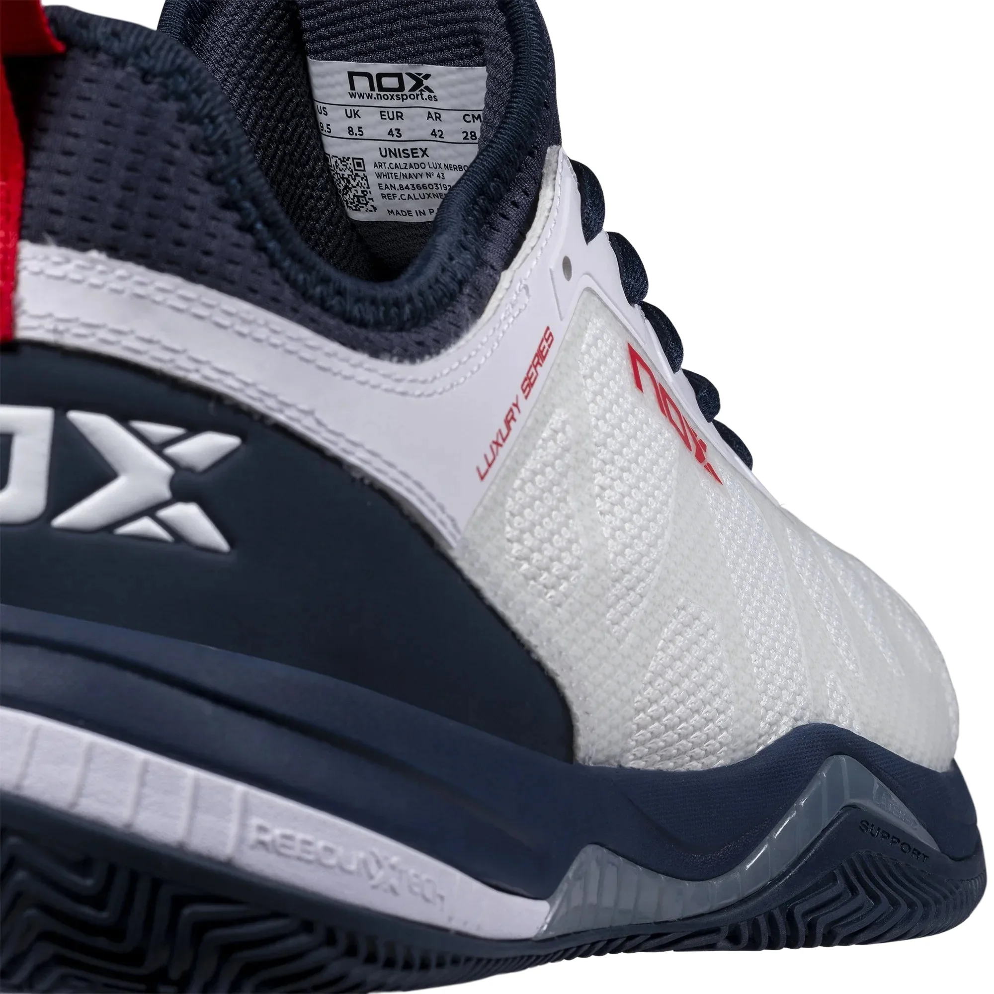 Nox NERBO White Blue – Professional Padel Shoes 2023 - image 8