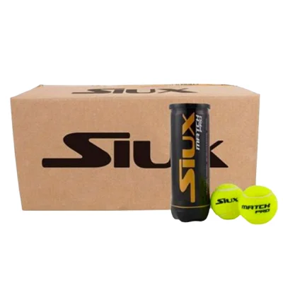 Siux MATCH PRO Padel Balls - Box of 24 Tubes (72 balls)