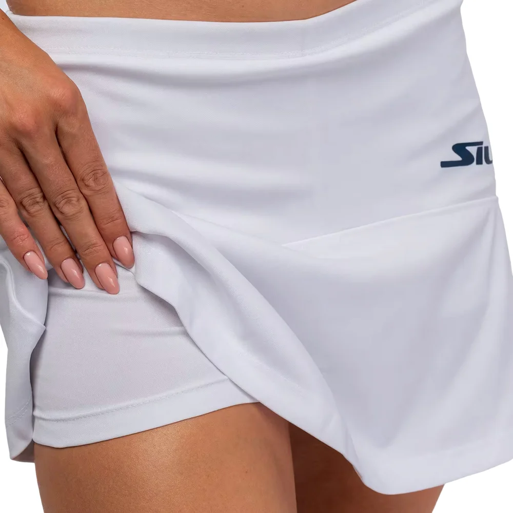 Siux Club 25 Women's Padel Skirt - White - image 2