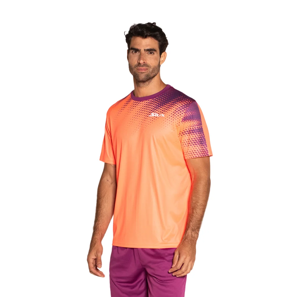 Siux Strike Men's T-shirt Pink - Technical Padel Apparel - image 2
