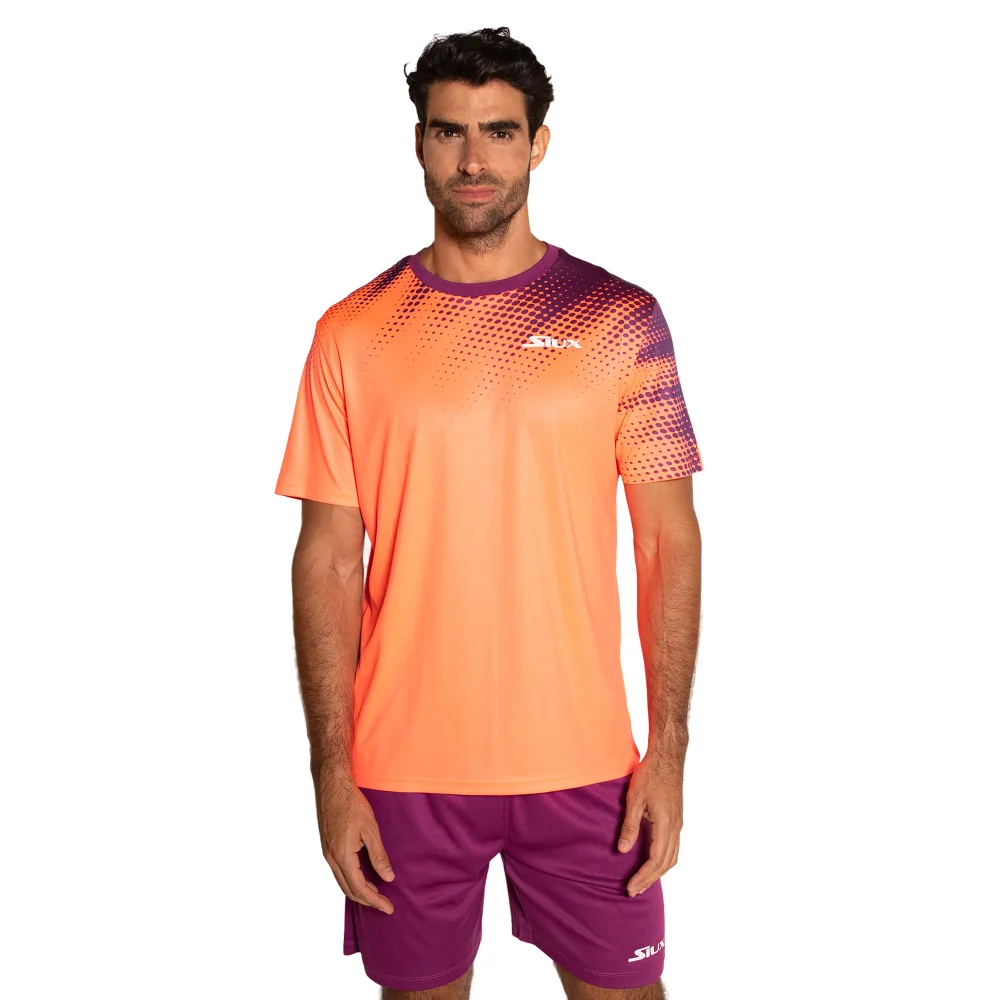 Siux Strike Men's T-shirt Pink - Technical Padel Apparel - image 1