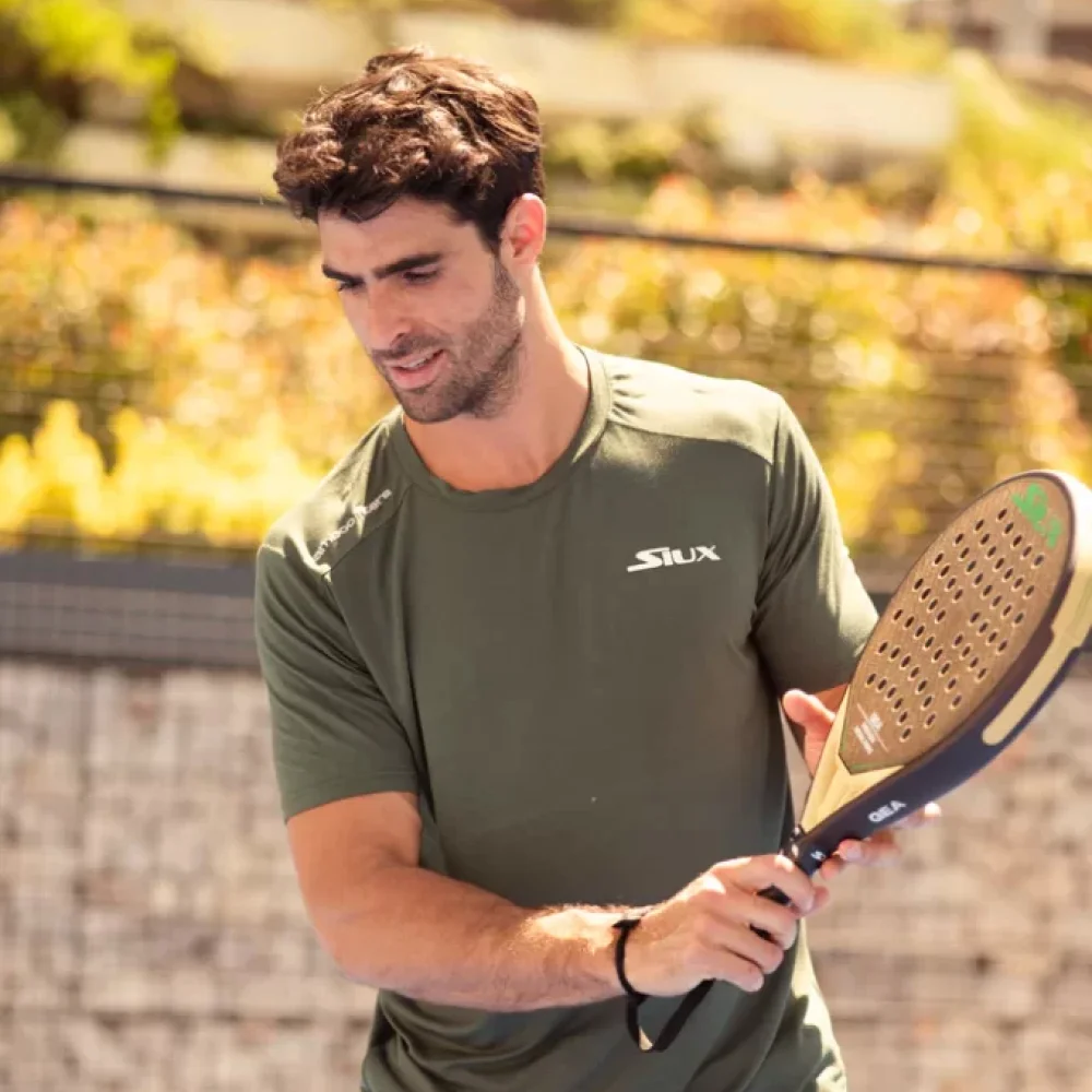 Siux Terra Men's T-shirt Green - Sustainable Padel Wear - image 4