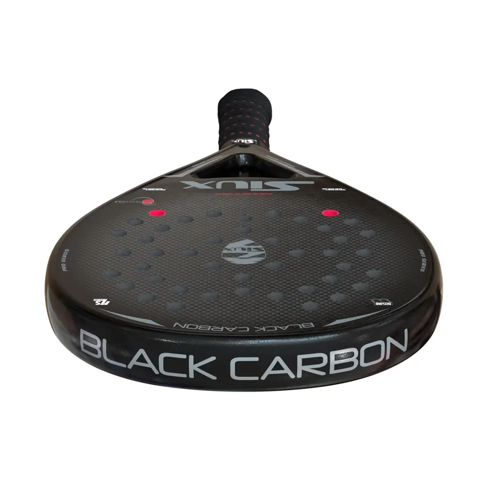 Siux Black Carbon Glossy Sandy – raquete de padel profissional com equilíbrio e controlo perfeitos - imagem 3
