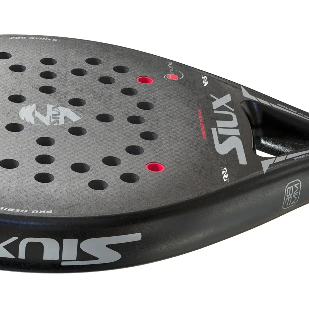 Siux Black Carbon Glossy Sandy – raquete de padel profissional com equilíbrio e controlo perfeitos - imagem 6