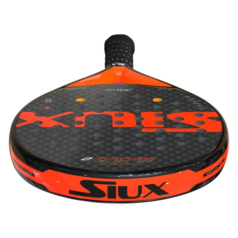 Siux Black Carbon Revolution 2 Red – raquete de padel profissional com excelente potência e controlo - imagem 4