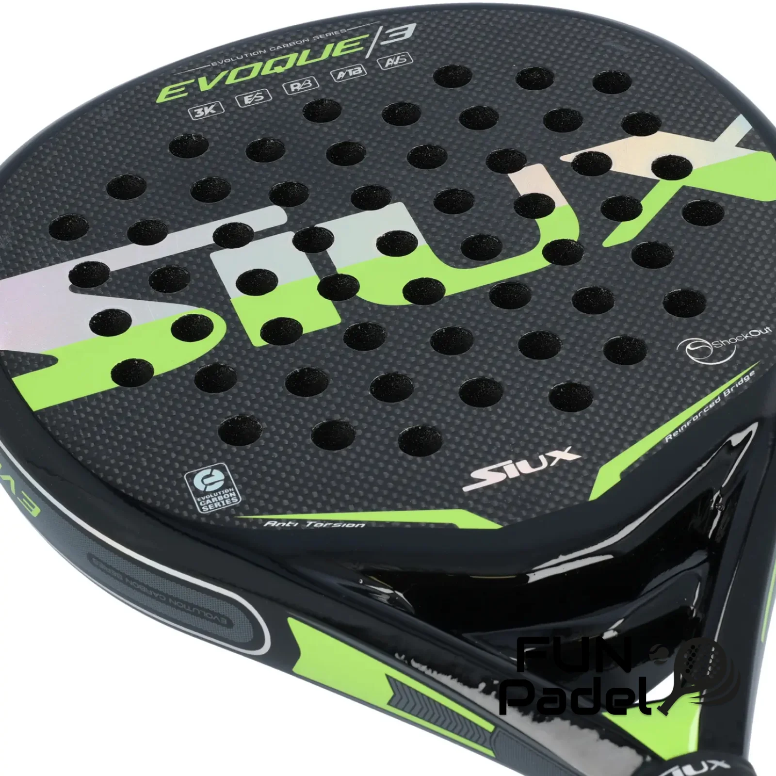 Siux Evoque 3 - Raquete de padel leve para controlo máximo - imagem 4
