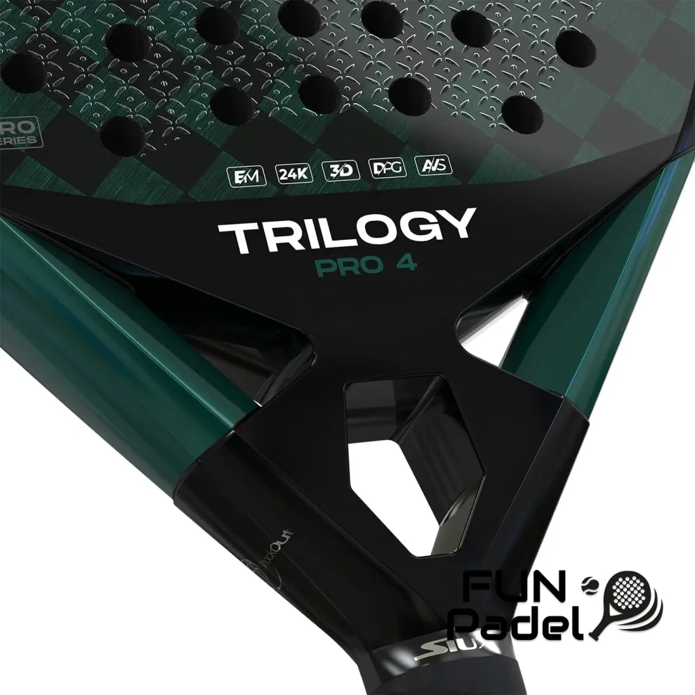 Siux Trilogy Control Pro 4 - raquete de padel profissional de forma redonda - imagem 5