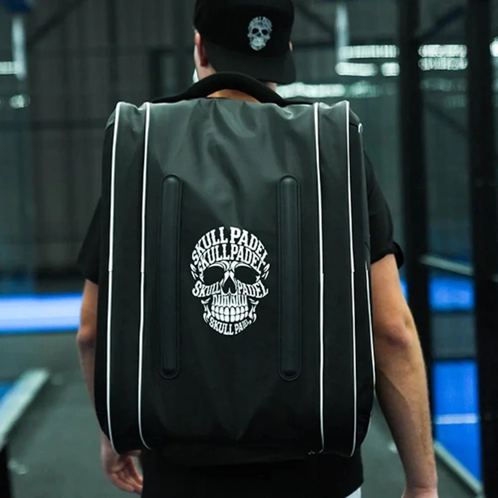 Skull Padel Racket Bag XXL Black White — bolsa térmica para raquetes de padel - imagem 4
