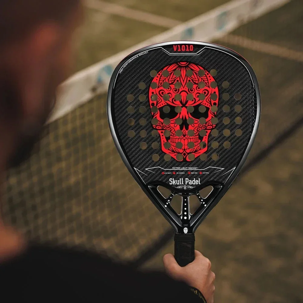Skull Padel V1010 3K Carbon Red Edition – Lightweight & High-Performance Padel Racket - image 3