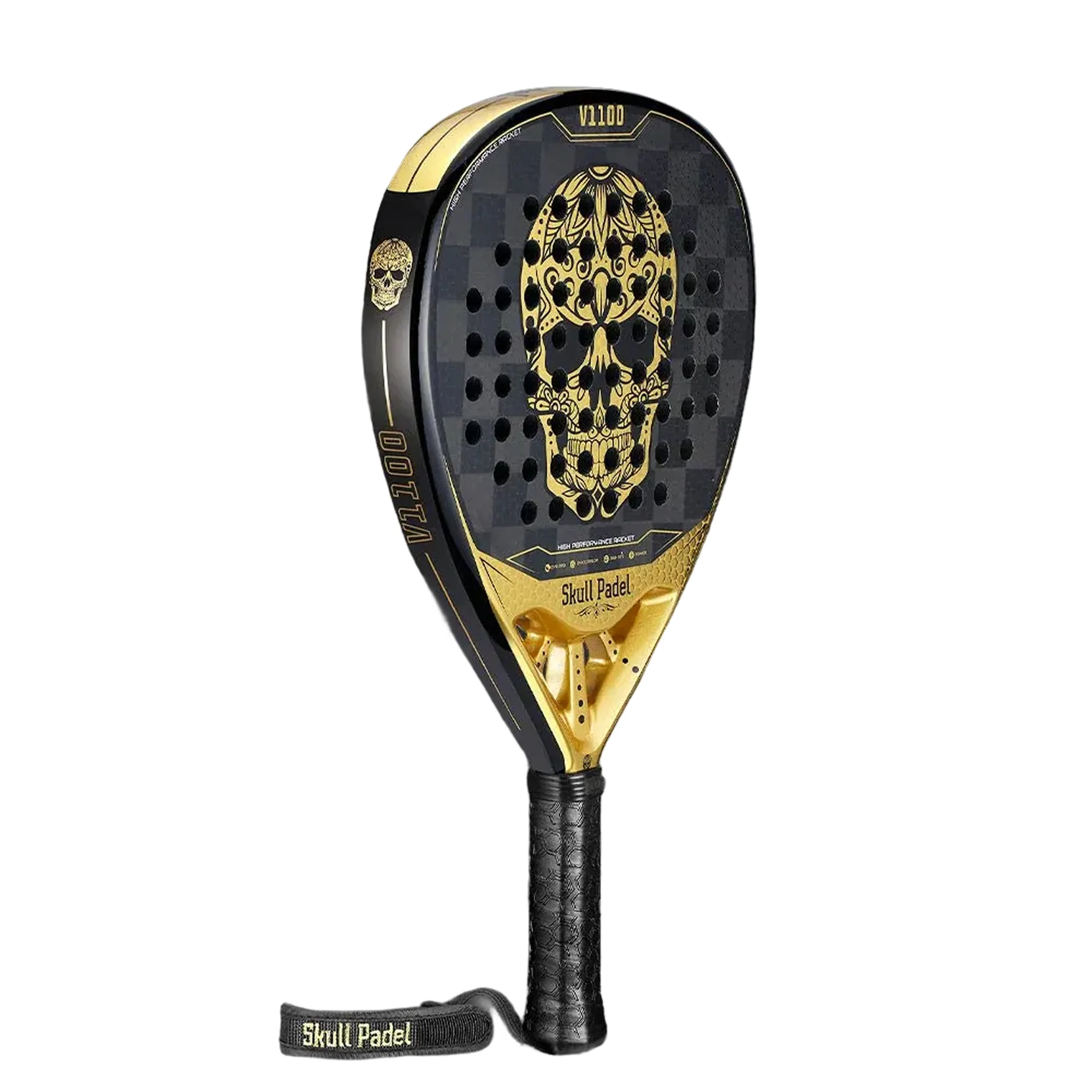 V1100 BLACK GOLD 24K – The Ultimate Padel Racket for Power & Precision - image 2