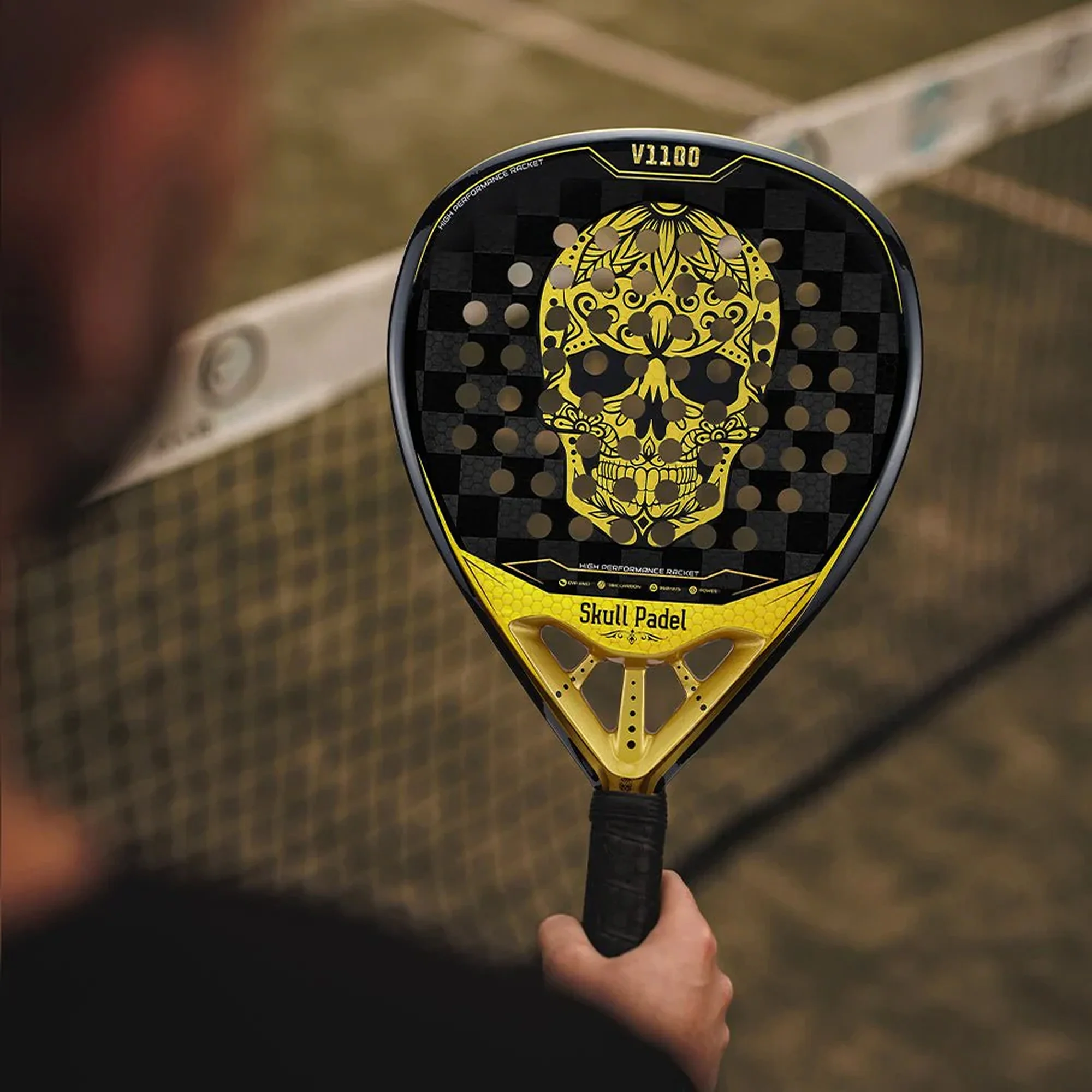 V1100 BLACK GOLD 24K – The Ultimate Padel Racket for Power & Precision - image 4