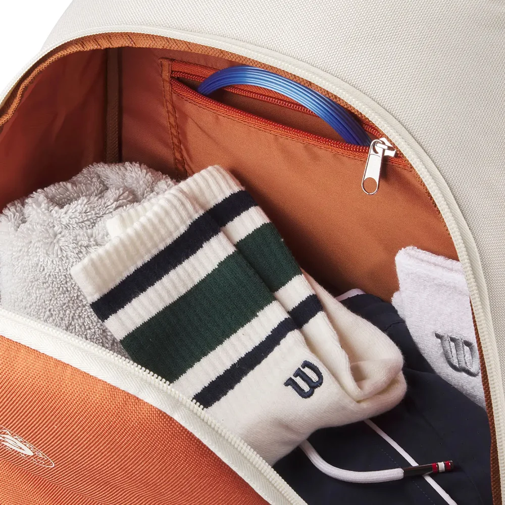 Wilson Backpack Team Roland Garros Cream 2025 — mochila de padel premium inspirada em Roland Garros - imagem 5
