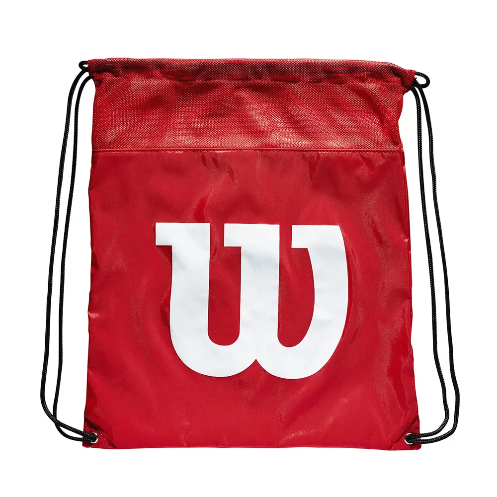 Wilson Gymsack Red W — lightweight Wilson drawstring bag for clothes and shoes - image 1