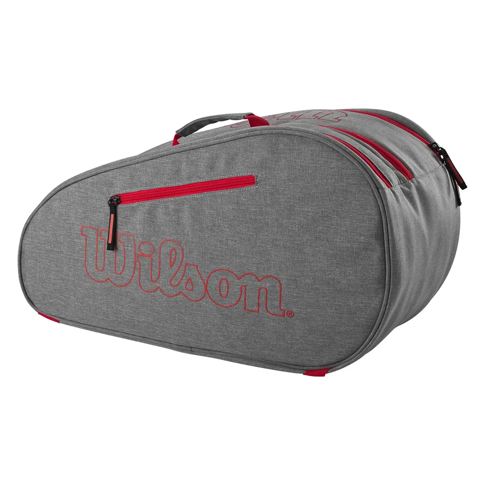 Wilson Padel Bag Team Grey Red – saco de padel espaçoso com compartimento térmico - imagem 2