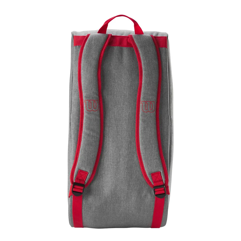 Wilson Padel Bag Team Grey Red – saco de padel espaçoso com compartimento térmico - imagem 3
