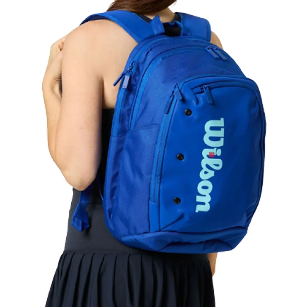 Wilson Backpack Ultra V5 Tour Blue – mochila azul para 2 raquetes com compartimento para portátil - imagem 7