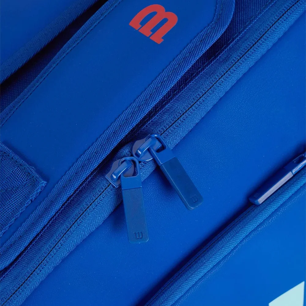Wilson Racket Bag Ultra V5 Tour 6 Blue – bolsa estruturada para 6 raquetes com isolamento térmico e design azul premium - imagem 4