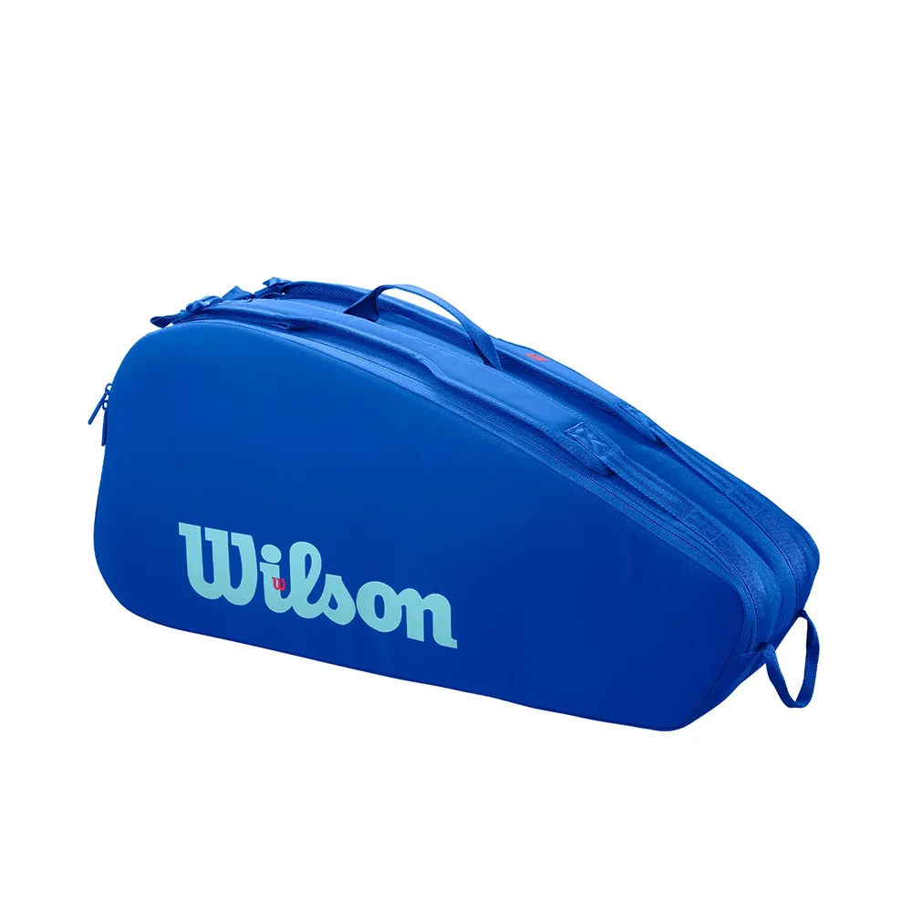 Wilson Racket Bag Ultra V5 Tour 6 Blue – bolsa estruturada para 6 raquetes com isolamento térmico e design azul premium - imagem 1