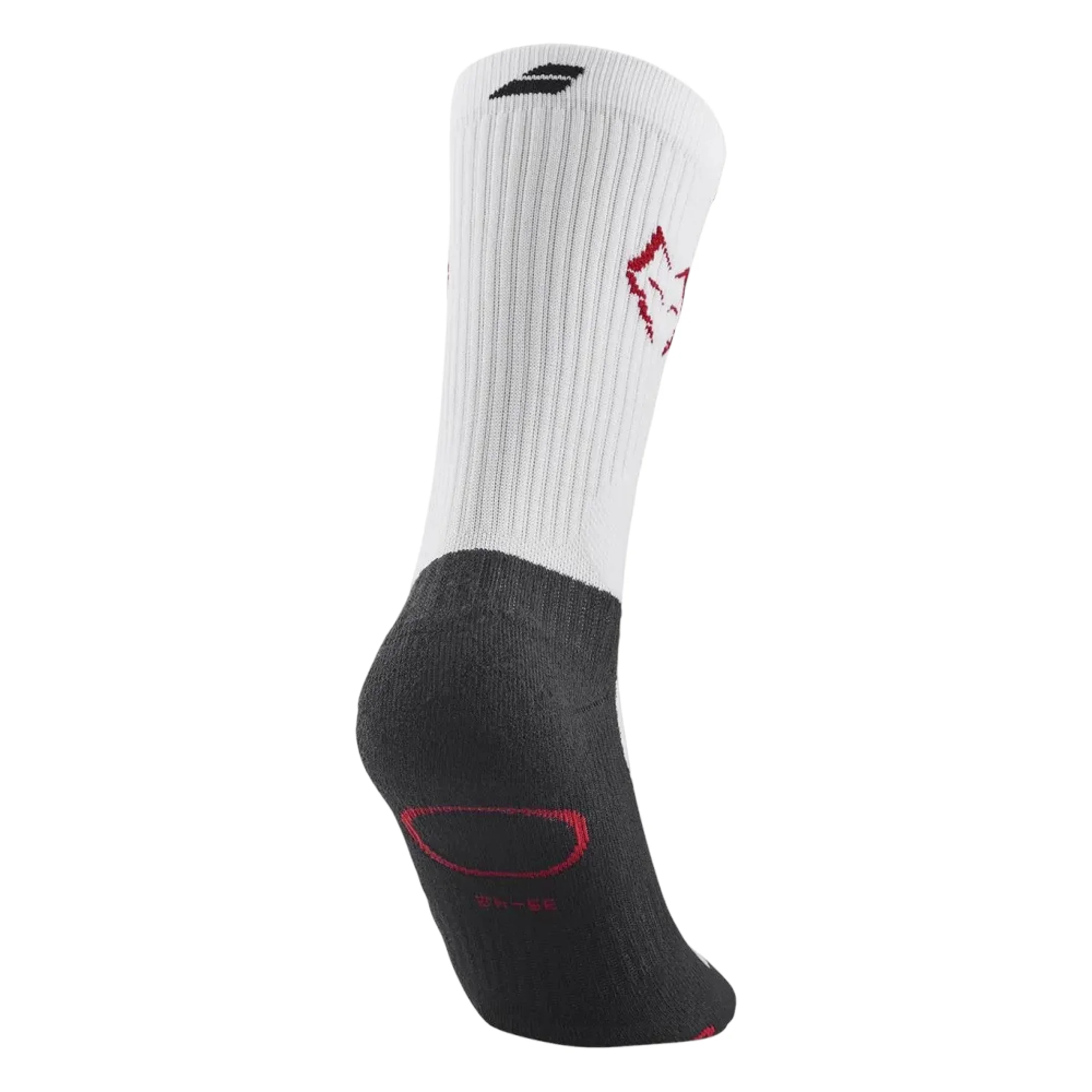 Babolat Juan Lebron Mid Calf Socks White Black – Professional Padel Performance Socks - image 2