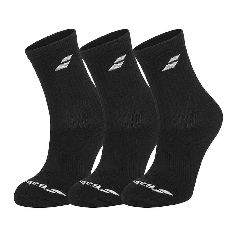 Babolat Unisex Socks Black x3 – Comfort, Ventilation and Enhanced Durability - image 1
