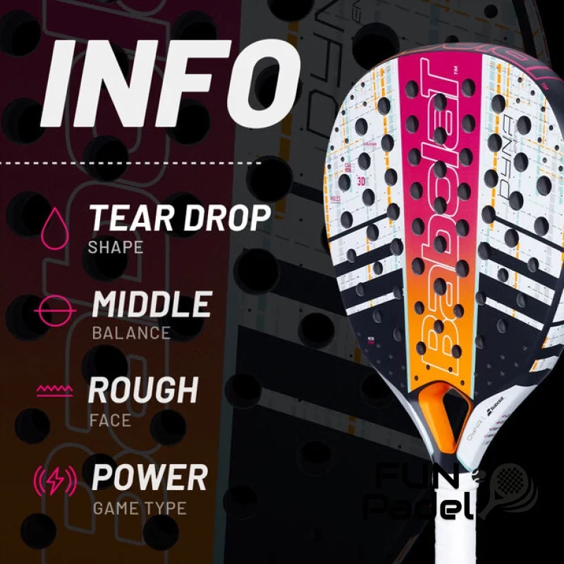Raquete de Padel Babolat Dyna Energy 2023 – Controle Superior e Potência para Jogadoras Avançadas - imagem 4