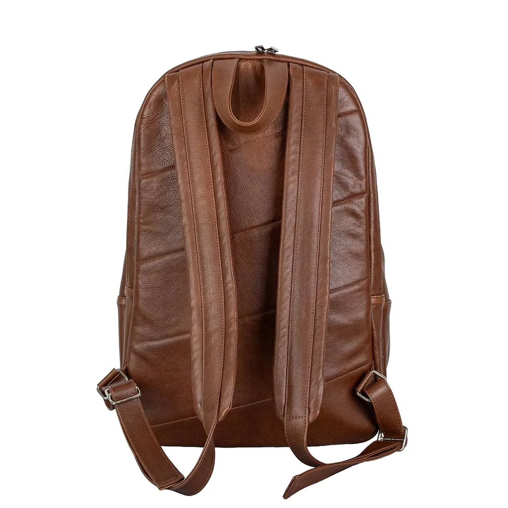 Cork Backpack Leather Brown – premium leather padel backpack with thermal compartment - image 3