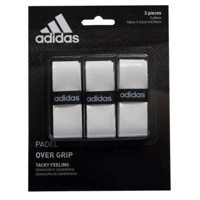 Adidas White Perforated Overgrips x3