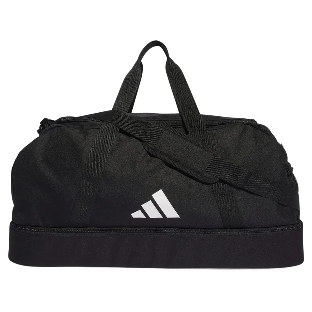 Adidas Tiro League duffel bag LARGE Black – large sports bag with hard bottom compartment - image 1