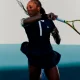 Adidas Heritage Women's Tennis Dress Legend Ink – Retro Mesh Performance Polo Dress - image 4