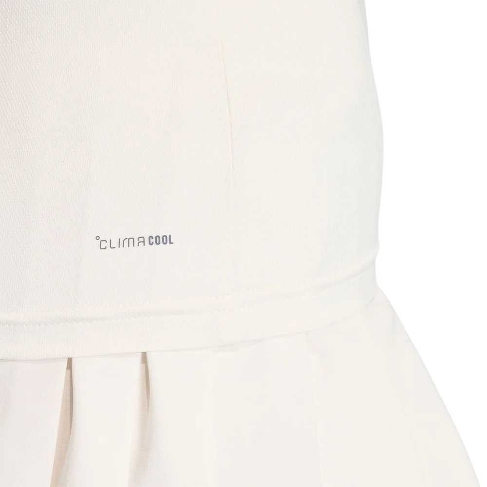Polo de Ténis Feminino Adidas Heritage Polo Chalk White – Estilo Retro Climacool - imagem 3