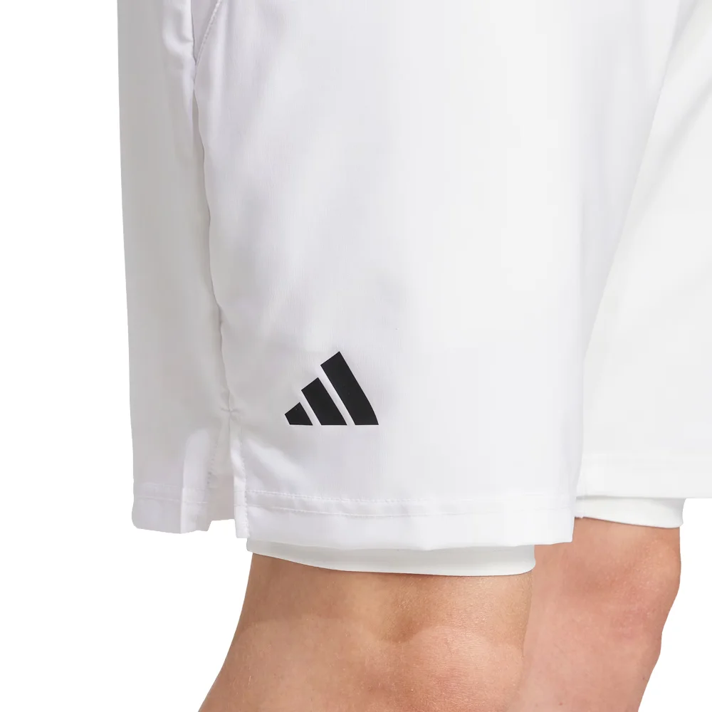 Adidas Club Men's Shorts 2in1 White – Calções Padel CLIMACOOL 2 em 1 - imagem 5