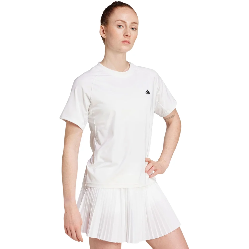 Adidas W Club Women's T-shirt White – Minimalist Breathable Racket Sports Tee - image 4
