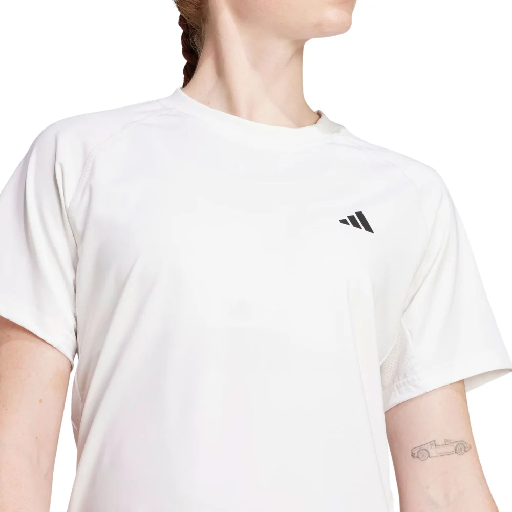 Adidas W Club Women's T-shirt White – Minimalist Breathable Racket Sports Tee - image 5