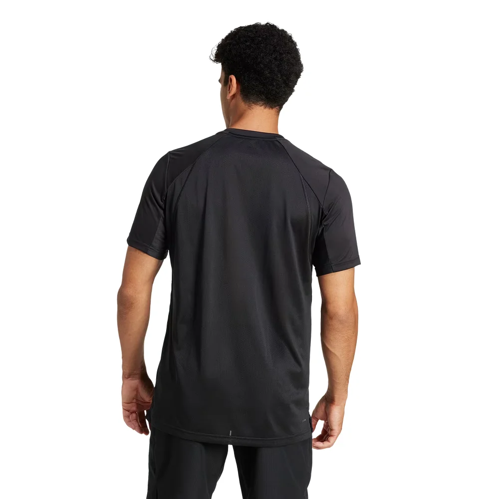 Adidas Club Men's T-shirt Black — Liberdade Total de Movimentos em Campo - imagem 2