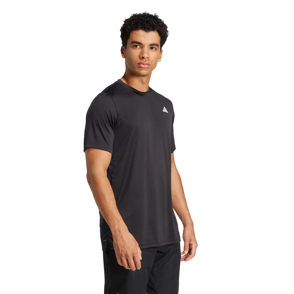 Adidas Club Men's T-shirt Black — Liberdade Total de Movimentos em Campo - imagem 3