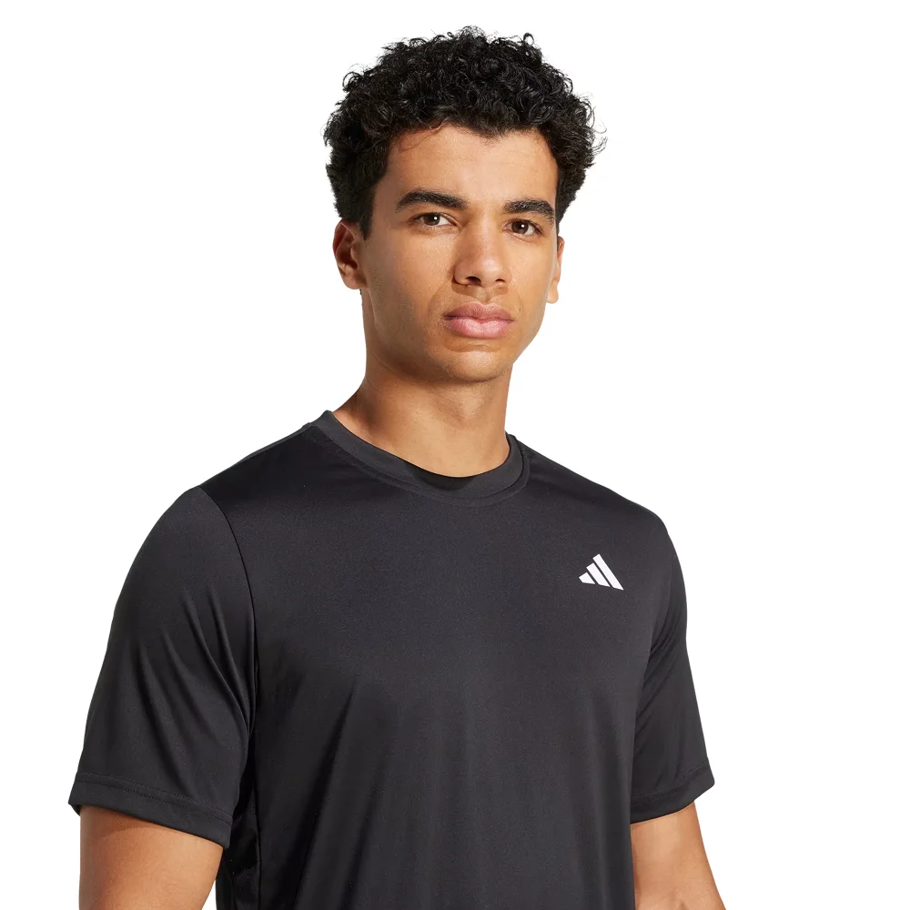 Adidas Club Men's T-shirt Black — Liberdade Total de Movimentos em Campo - imagem 5