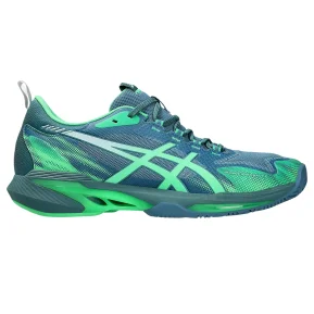 View Asics Sonicsmash FF Men Saba Blue / Vital Green Asics Sonicsmash FF Men Saba Blue / Vital Green