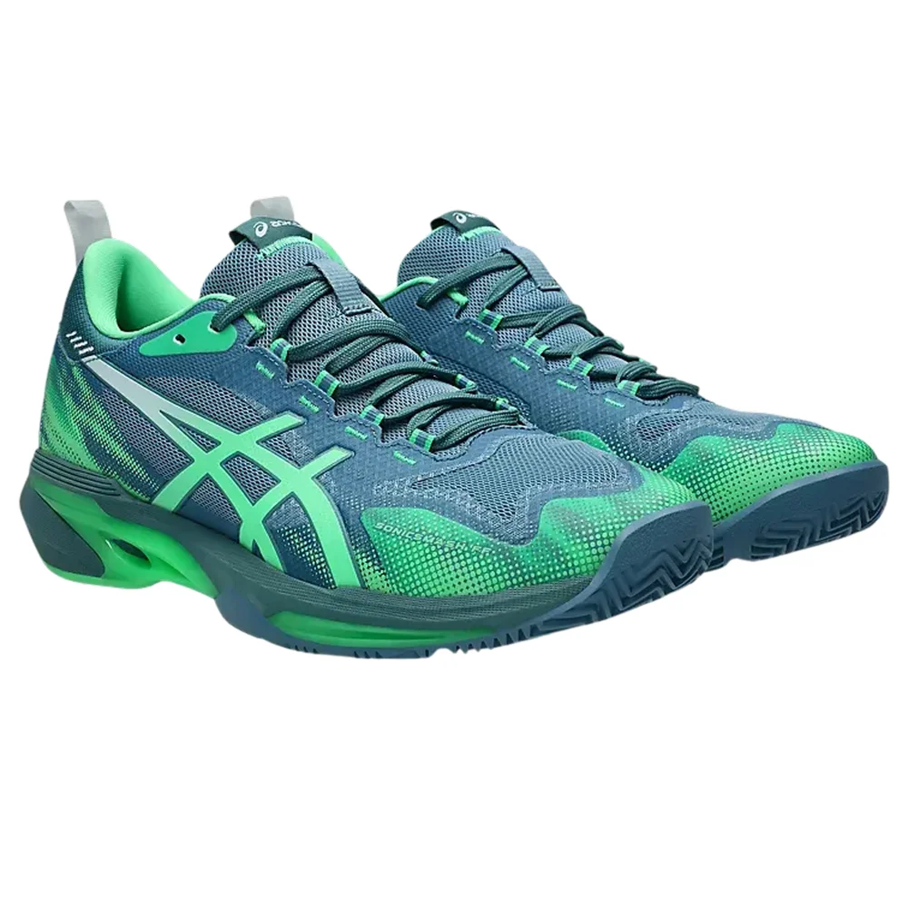 Sapatilhas de Padel Asics Sonicsmash FF Men Saba Blue / Vital Green - imagem 2