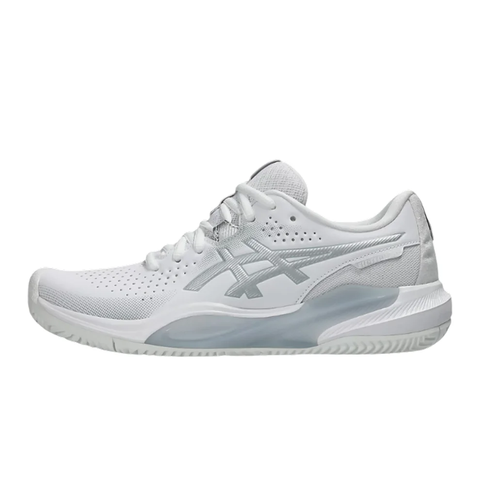 Asics Gel-Challenger 15 Clay Mulher Branco Prata Pura — Concebidas para Movimentos Laterais | Tecnologia de Amortecimento GEL™ - imagem 2