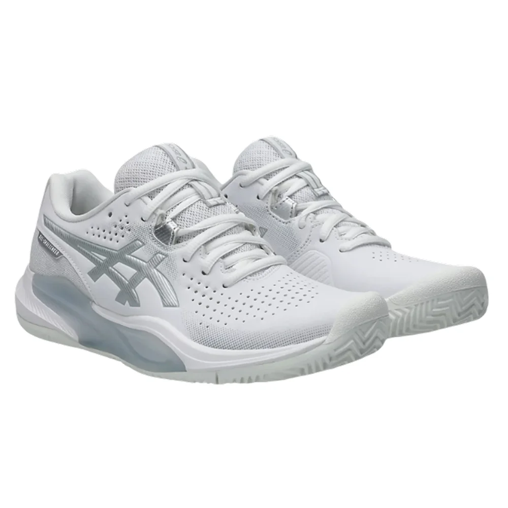 Asics Gel-Challenger 15 Clay Mulher Branco Prata Pura — Concebidas para Movimentos Laterais | Tecnologia de Amortecimento GEL™ - imagem 3