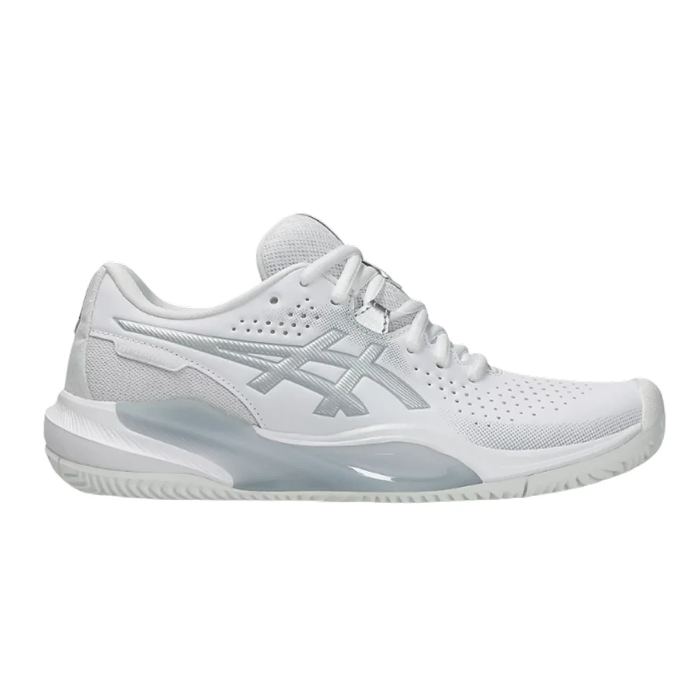 Asics Gel-Challenger 15 Clay Mulher Branco Prata Pura — Concebidas para Movimentos Laterais | Tecnologia de Amortecimento GEL™ - imagem 1